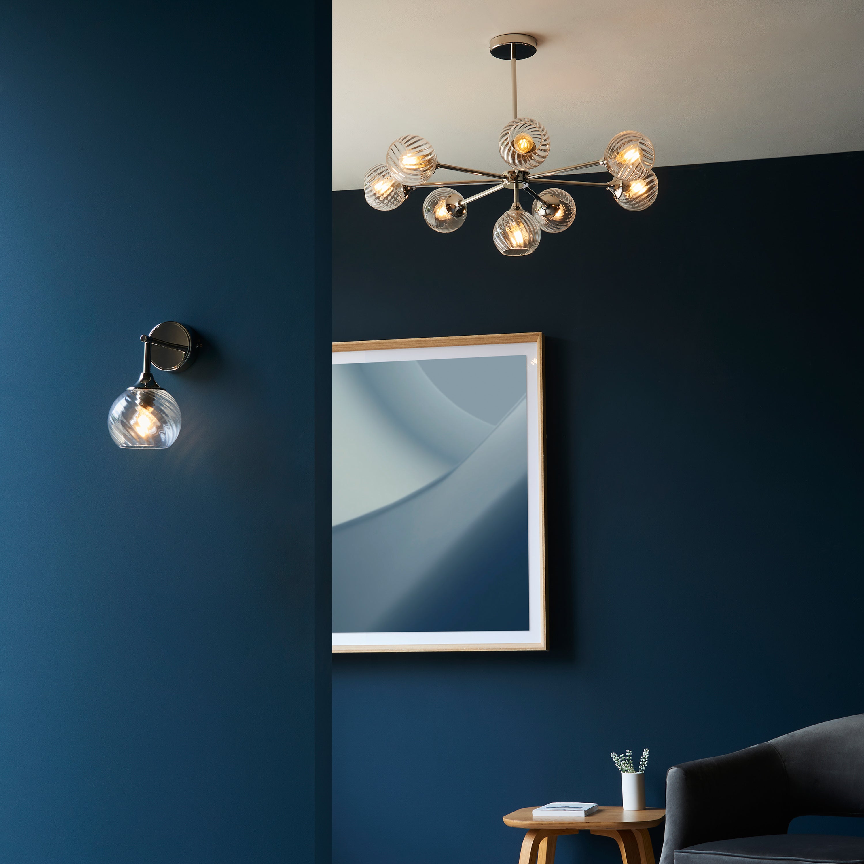 Dakota Bright Nickel Pendant Light | Large